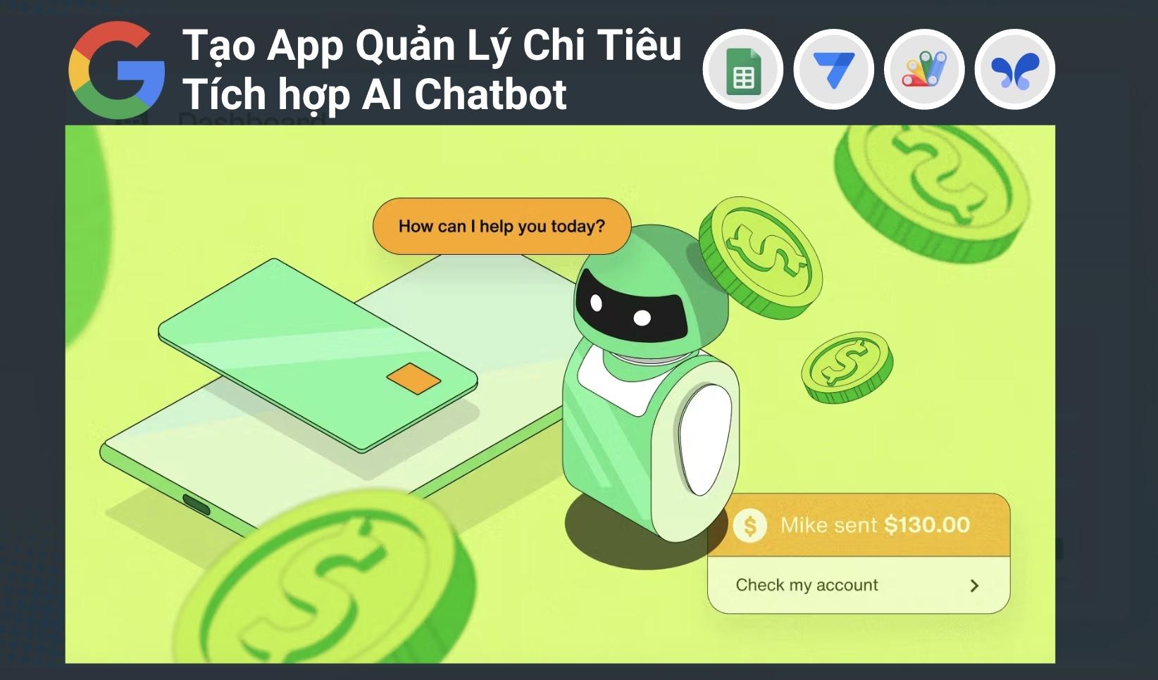 Tạo App Quản Lý Chi Tiêu Chuyên Nghiệp Tích hợp AI Chatbot